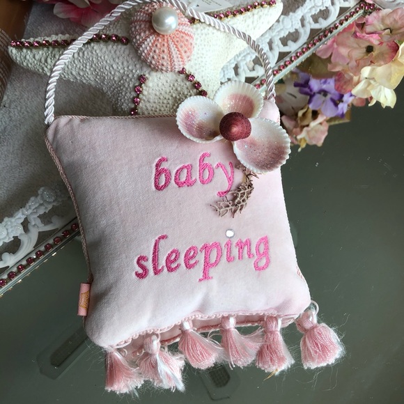 Cyndy’s Beach House Other - Baby Sleeping Baby Awake DOOR PILLOW